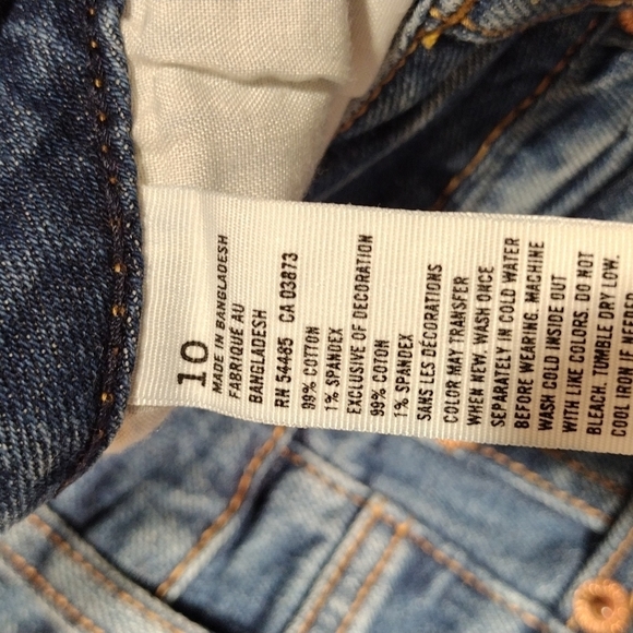 AMERICAN EAGLE OUTFITTERS SZ 10 STRETCH DENIM SHORTS - Picture 5 of 10